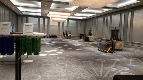 Florida Event Decor team planning a corporate build