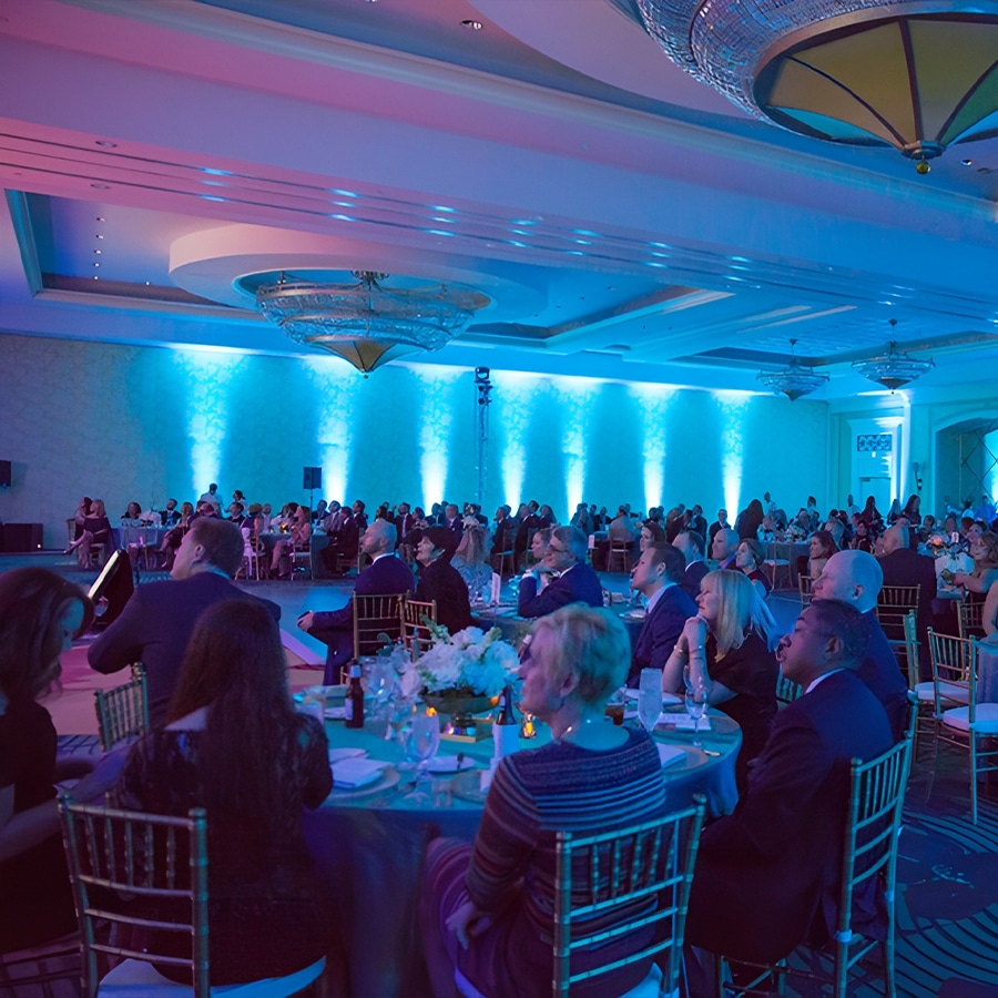 President's Circle Gala custom stage and lighting