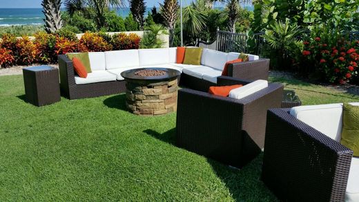 South Beach themed event decor